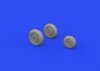 Eduard 648592 MiG-19 wheels 1/48 EDUARD, TRUMPETER